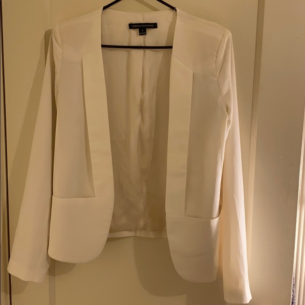 White blazer